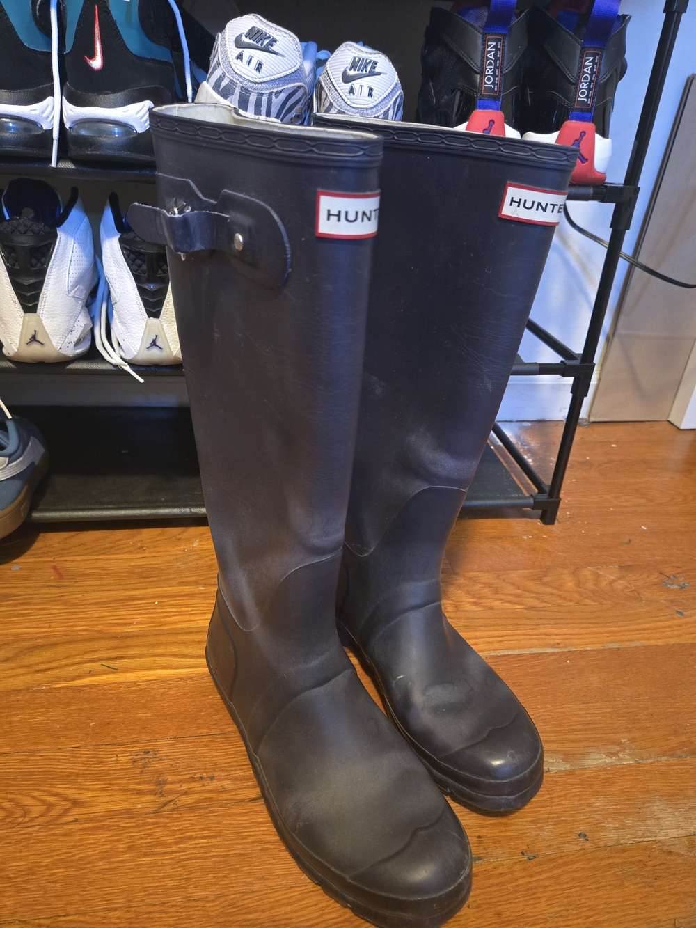 Hunter Tall Black Rain Boots - Picture 7 of 7